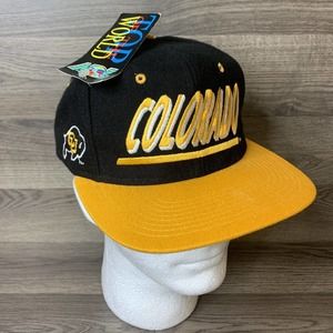 Vintage University of Colorado Buffaloes Script Hat College Spellout Snapback
